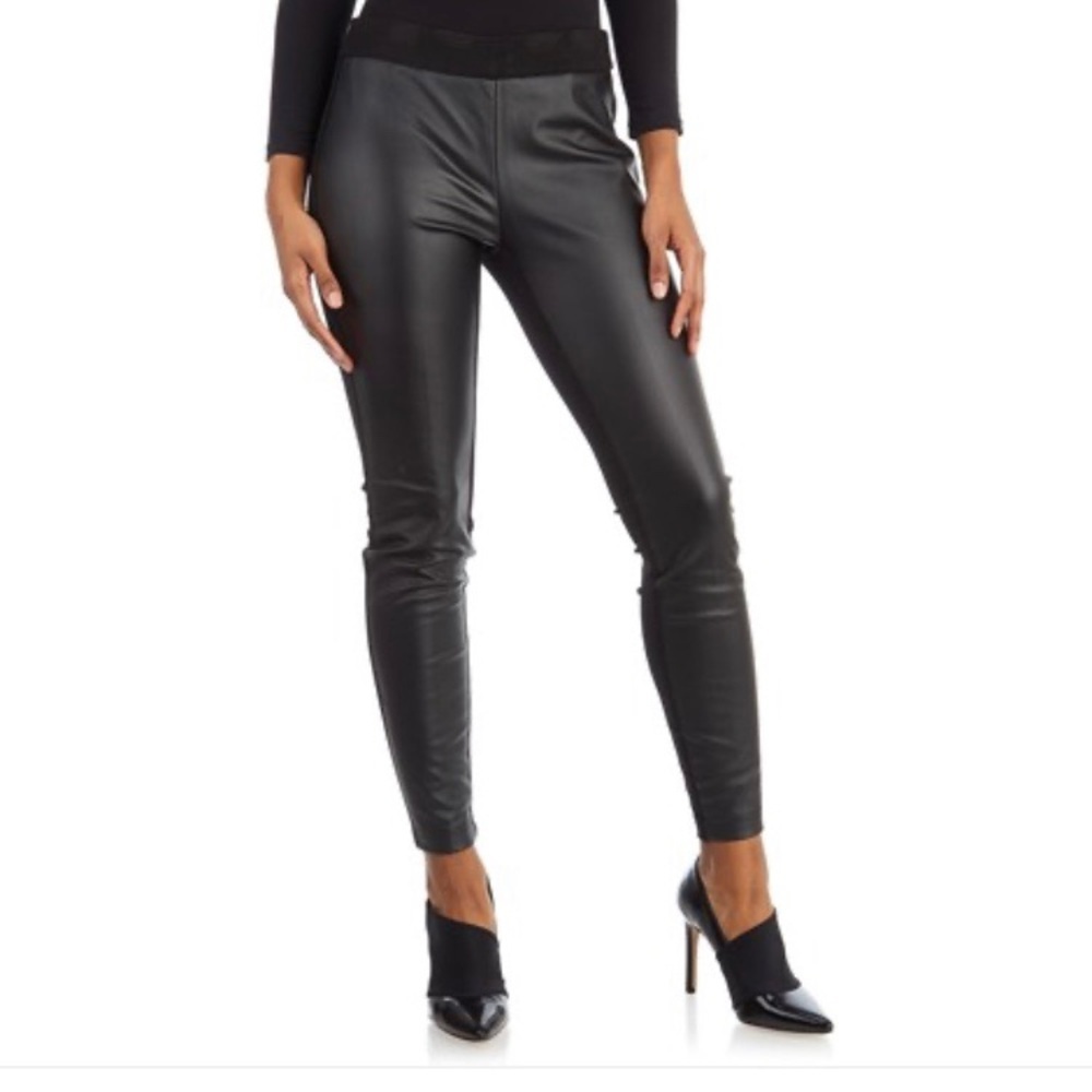 Zac‎ & Rachel Faux leather front ponte dres…